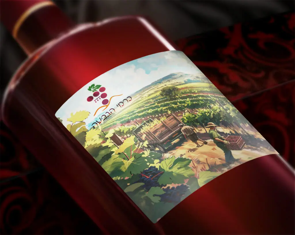 בקבוק אדום של כרמי הגבעה