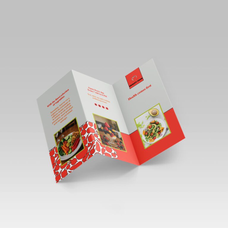 healthy food broshur 2 mockup