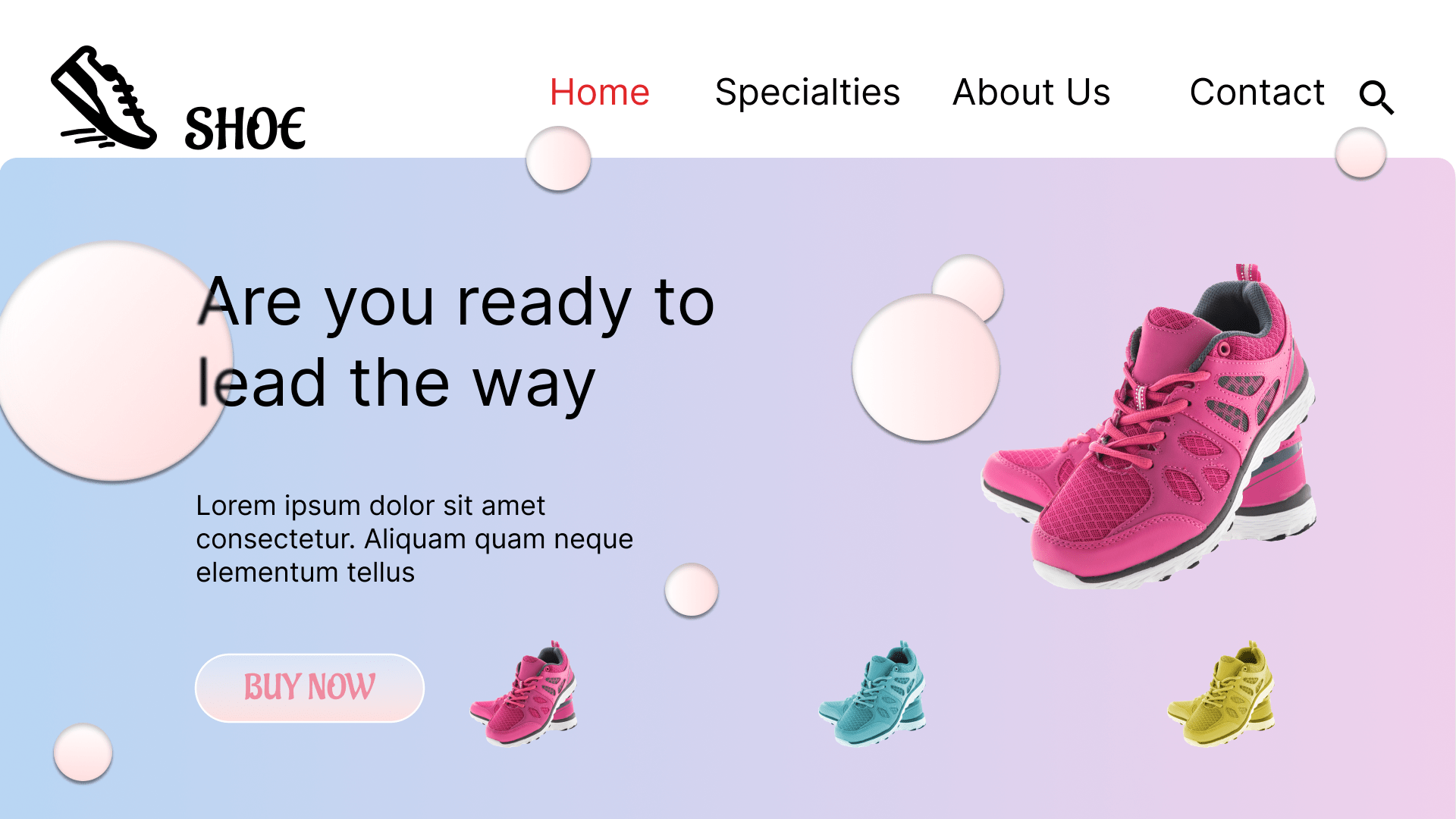 מסך מכירת נעליים